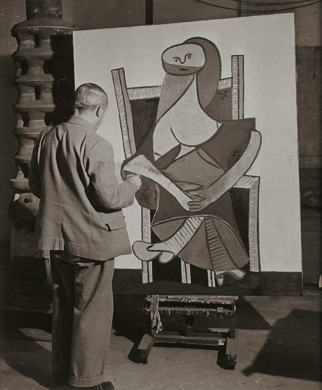 Picasso in Studio Back View