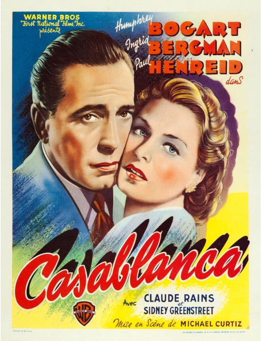 Casablanca Belgian Window Card 537 x 700