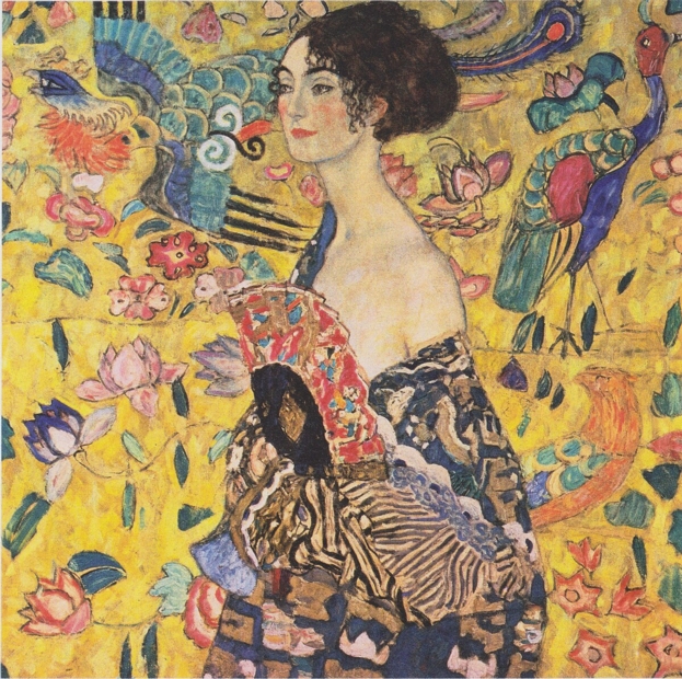 Klimt Lady with a Fan 1917 500 x 500