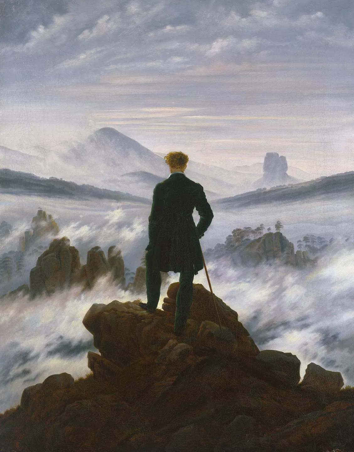 Caspar David Friedrich Wanderer above the Sea of Fog