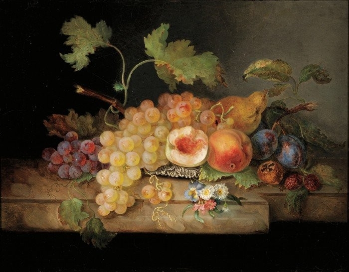 Elaborate Still Life With Fruit