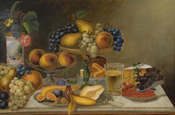 Still Life Fruits on Table 607 x 400