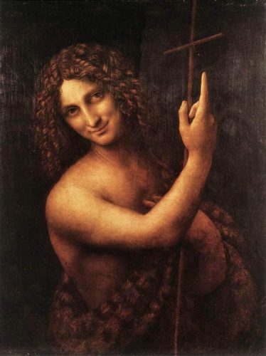 da Vinci's Saint John the Baptist 374 x 500